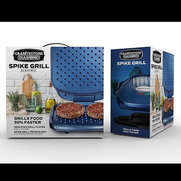 GraniteStone Diamond Spike Express Electric Grill - Picture 2 of 11